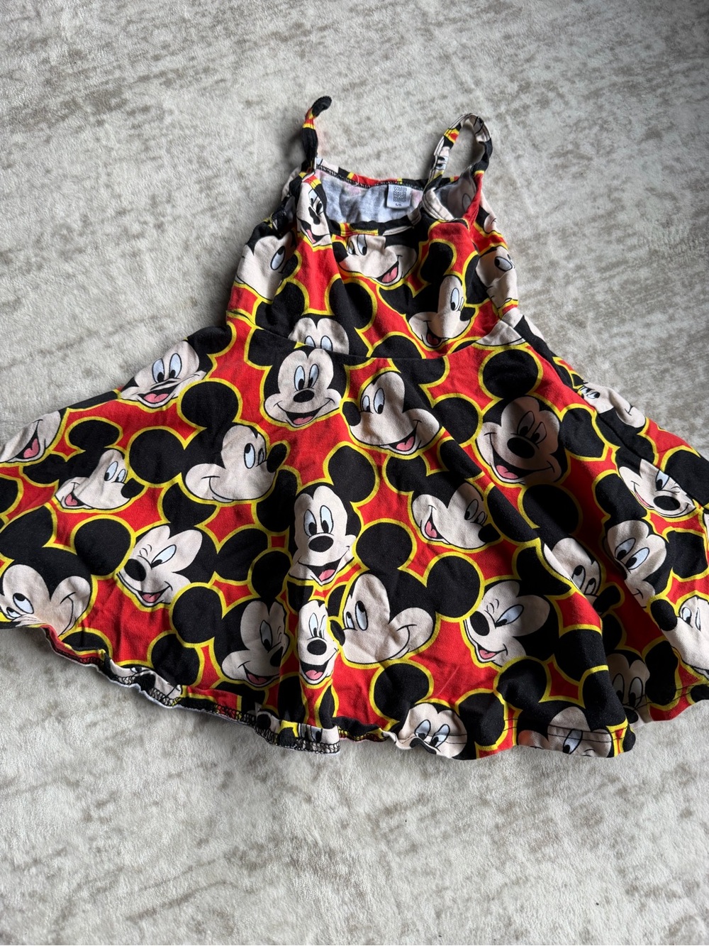 Disney Mickey Mouse Red & Black Girls' Swing Dress